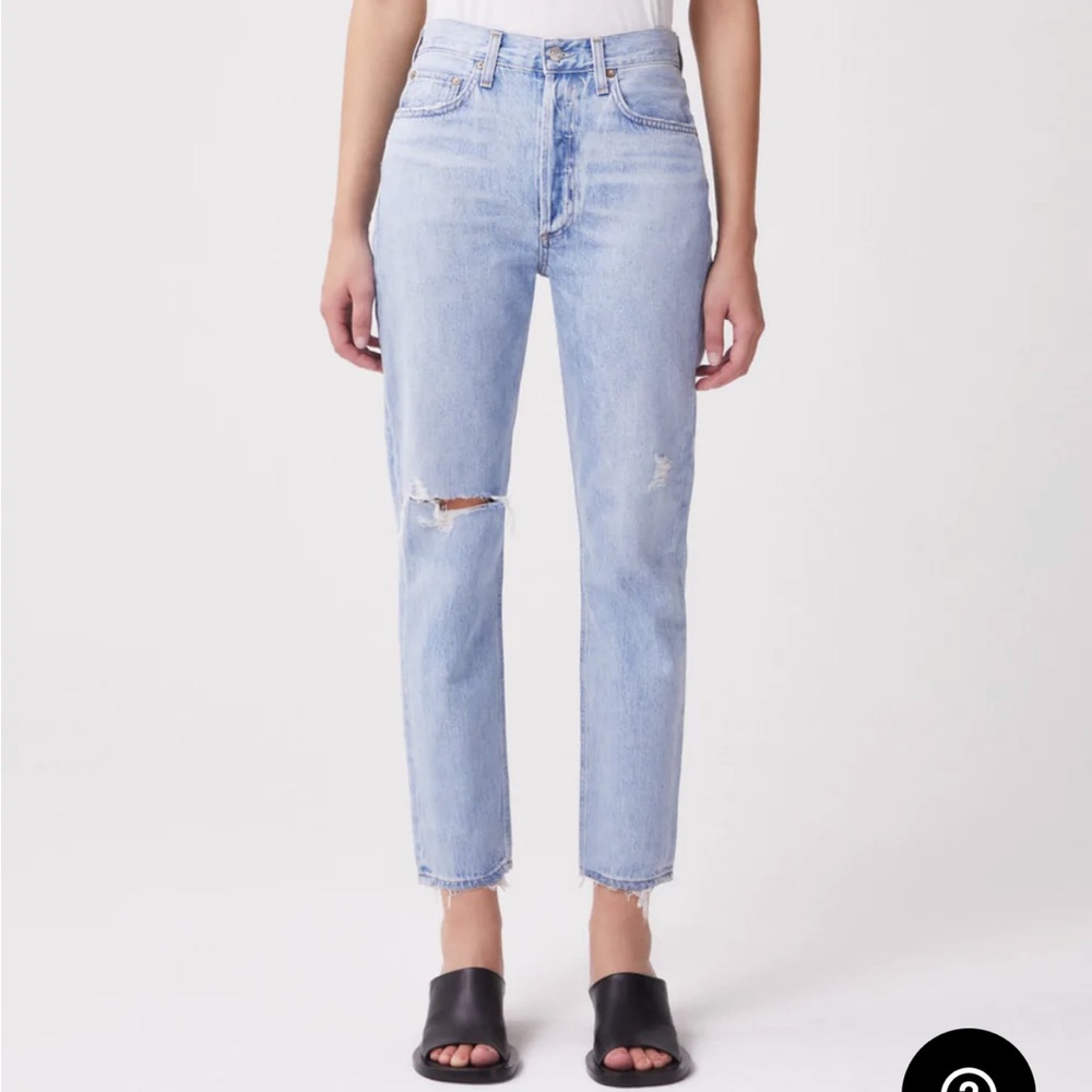 Agolde Riley High Rise Straight Crop NWT